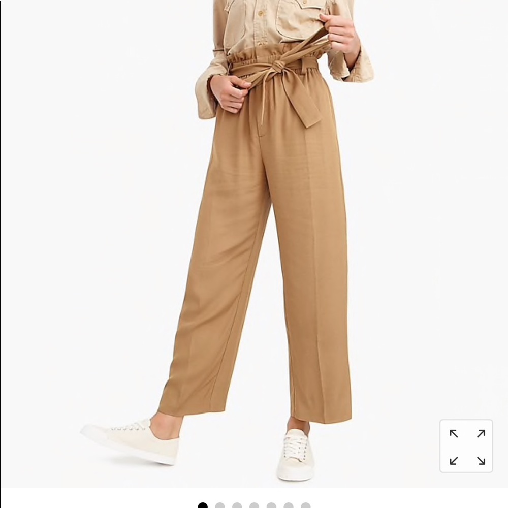 Jcrew point sur paperbag pants